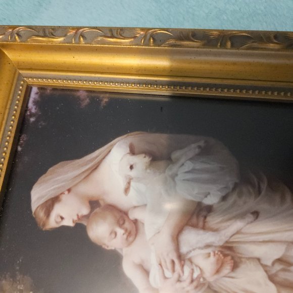 our lady of divine innocence 7x12 beautiful framed - Picture 6 of 9